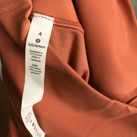 NEW Lululemon Align Crop 21" Cool Rustic Coral - Picture 5 of 11